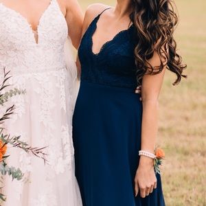 Lulu's Navy and White Maxi Dresses